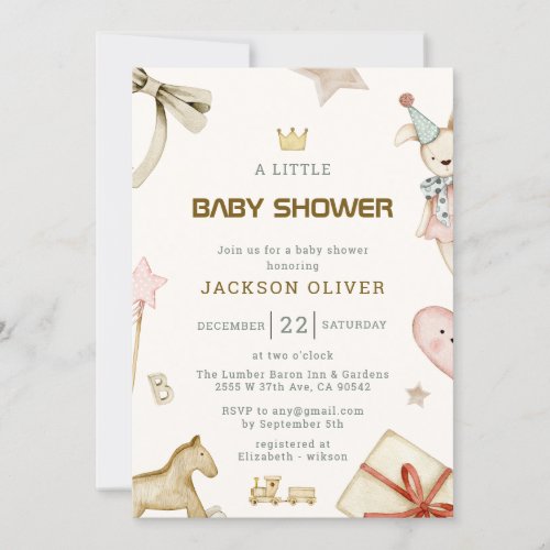 Wild One Safari Animals Boy Baby Shower