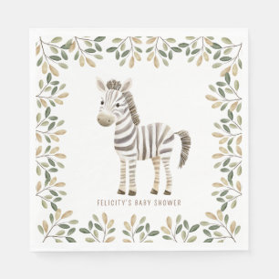 Wild One Safari Animals Neutral Baby Shower Napkins