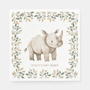 Wild One Safari Animals Neutral Baby Shower Napkins