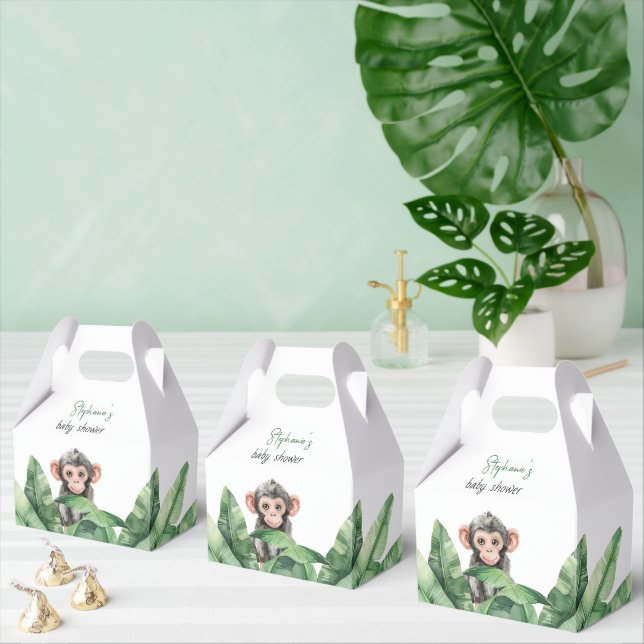  Wild One Safari  Animals Thank You Baby Shower  Favor Boxes (Multiple)