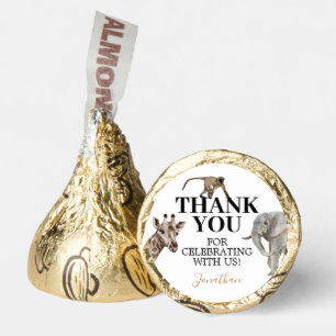 Wild One Safari Animals Thank You Hershey®'s Kisses®