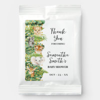 Wild One Safari Baby Animals Shower Party Favor