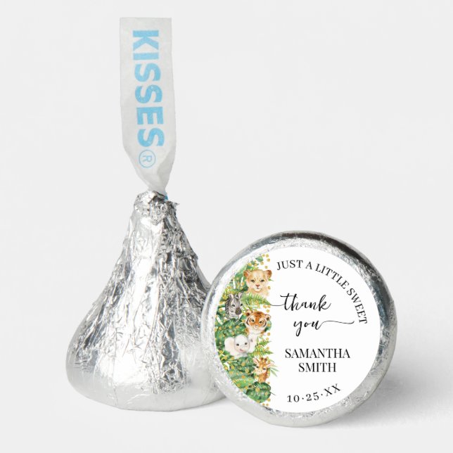 Wild One Safari Baby Shower Hershey®'s Kisses® (Front)