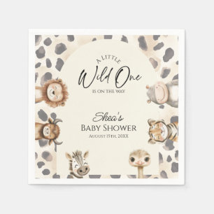 Wild One Safari Baby Shower Napkins