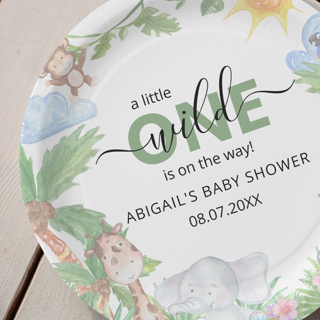 Wild One Safari Baby Shower Napkins Paper Plates (Creator Uploaded)