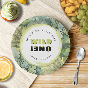 Wild One Safari Birthday Paper Plates