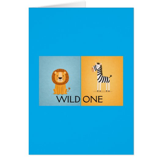 Wild one Safari Gift Bag (Front)