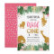 Wild One Safari Gold Girl Pink Animals Birthday
