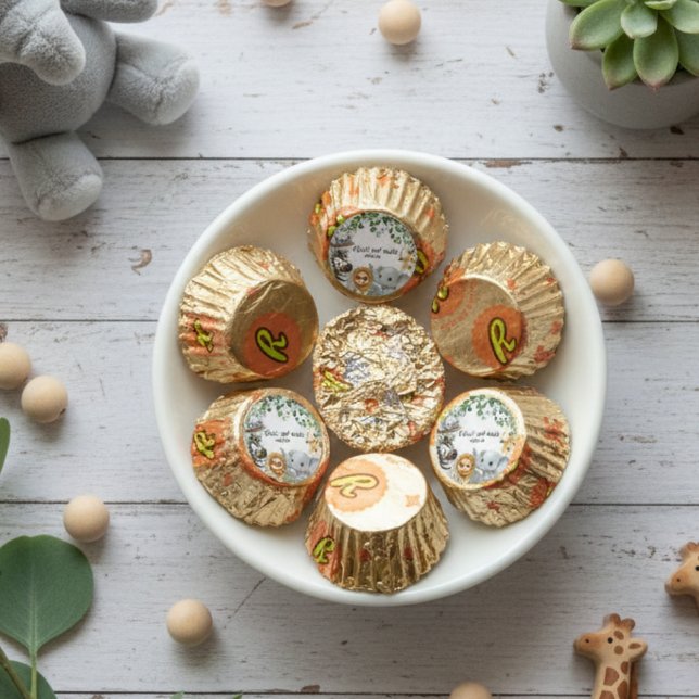 Wild One Safari Jungle Animals Boy  Reese's Peanut Butter Cups (Creator Uploaded)