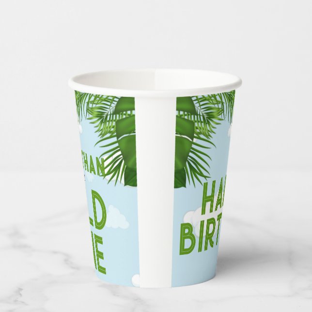 Wild One Safari Jungle Party Paper Napkins Cups (Left)
