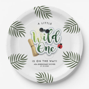 Wild One Safari Jungle Tropical Baby Shower Paper Plates