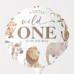 Wild One Safari Jungle Welcome Shower Balloon