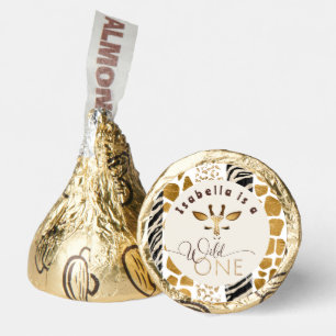 Wild one Safari modern birthday party Hershey®'s Kisses®