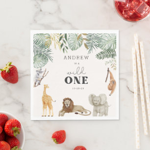 Wild One Safari Party Napkins