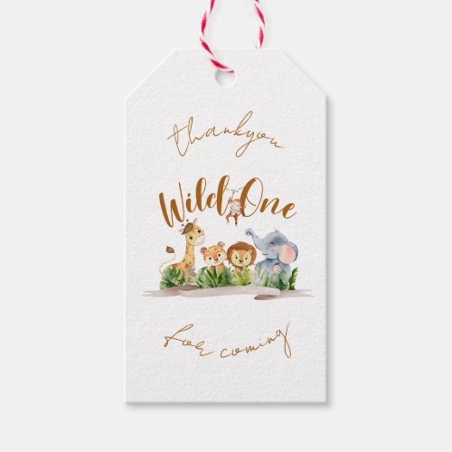Wild One Safari Party Thankyou For Coming Gift Tags