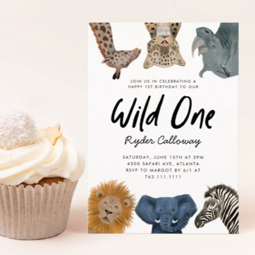 Wild One Safari Theme First Birthday Party