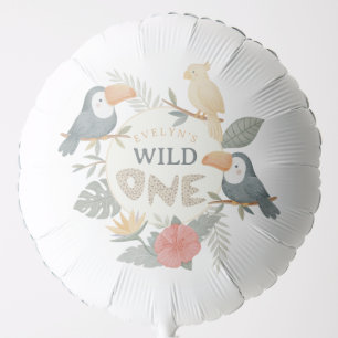 Wild One Safari Tropical Birthday Foil Balloon