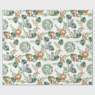 Wild One Safari Wrapping Paper
