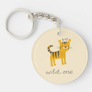 Wild One Tiger Cat Keychain