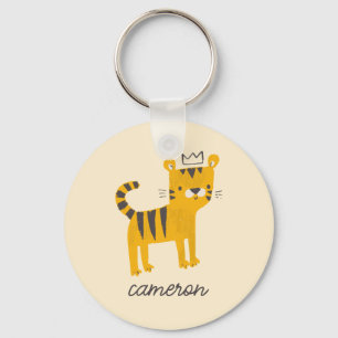 Wild One Tiger Cat Keychain