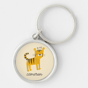 Wild One Tiger Cat Keychain
