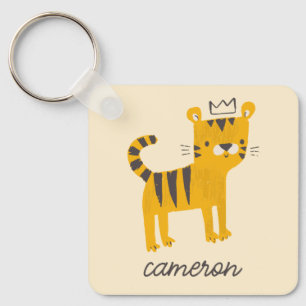 Wild One Tiger Cat Keychain