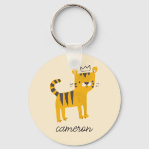 Wild One Tiger Cat Keychain