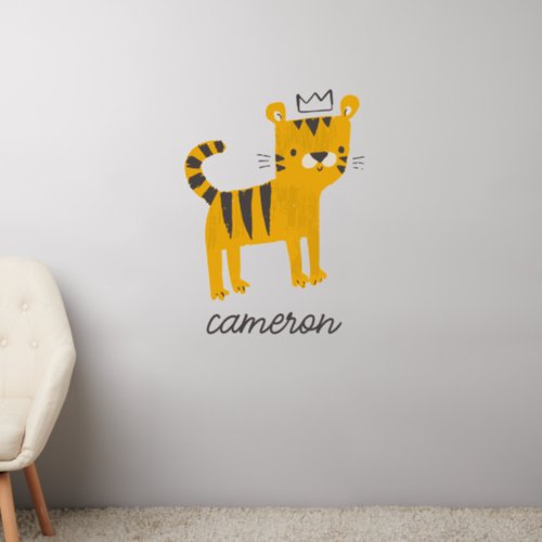 Wild One Tiger Cat Wall Decal
