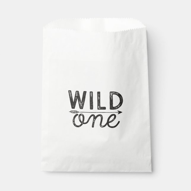 Wild One Treat Favor Bag (Front)