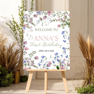 Wild One Welcome Sign 16x20 1st Birthday