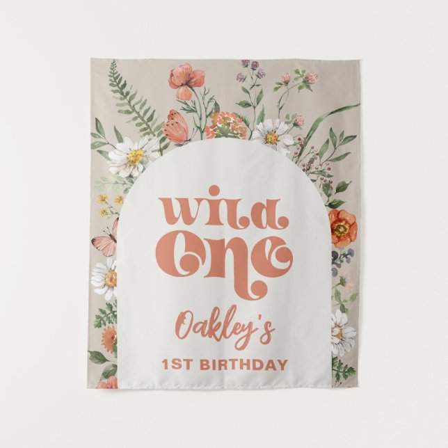 Wild One Wildflower Backdrop (Front)