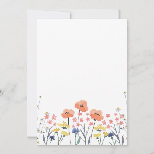 Wild One Wildflower First Birthday Invitation Zazzle