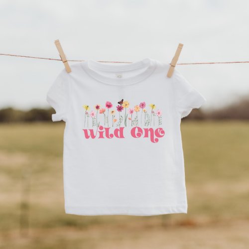 Wild One Wildflower Toddler T_Shirt