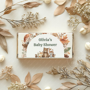 Wild One Woodland 1st Birthday Chocolate Hershey Bar Favors