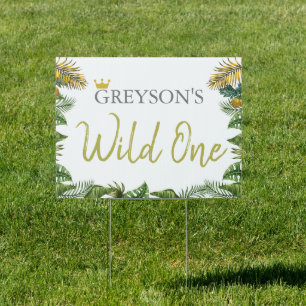 Wild One yard sign - First Birthday Sign