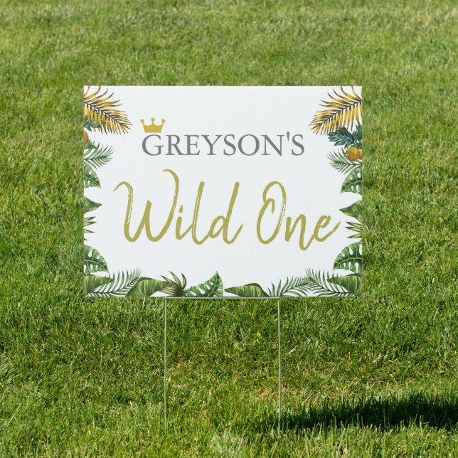 Wild One yard sign - First Birthday Sign (Insitu)