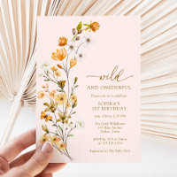 Wild & Onederful Wildflower Girl 1st Birthday