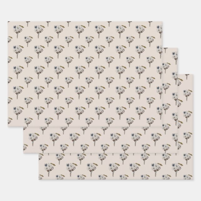 Wild Ones Floral Wrapping Paper Sheets (Set)