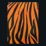 Wild Orange Black Tiger Stripes Animal Print iPad Pro Cover<br><div class="desc">This fashionable and trendy pattern is perfect for the stylish fashionista. It features a classic print of black and bright orange tigers stripes with a modern twist. It's cool, fun, and playful! ***IMPORTANT DESIGN NOTE: For any custom design request such as matching product requests, color changes, placement changes, or any...</div>