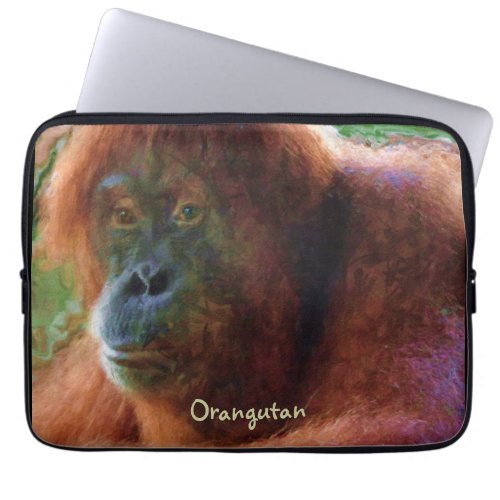 Wild Orangutan  Sunlight Wildlife Laptop Sleeve