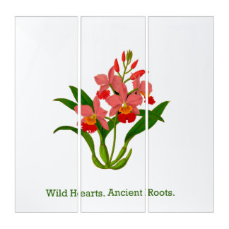 Wild Orchid Bloom Triptych