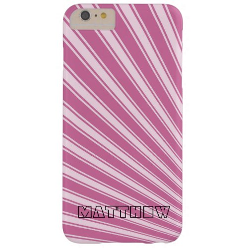 Wild orchid Color Stripe Funky Pattern Barely There iPhone 6 Plus Case