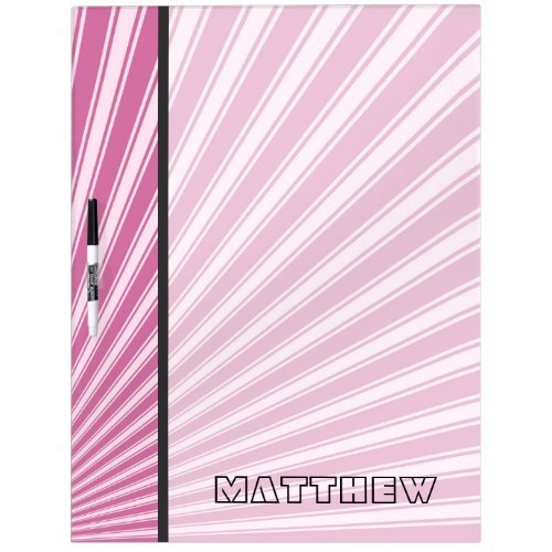 Wild orchid Color Stripe Funky Pattern Dry Erase Board