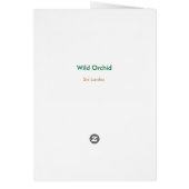 Wild Orchid - Customized Cards (Back)