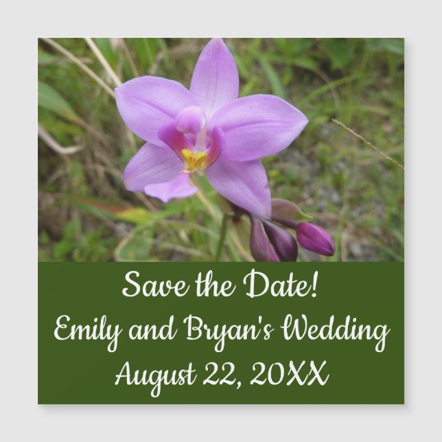 Wild Orchid Purple Tropical Flower (Front)