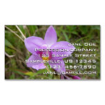 Wild Orchid Purple Tropical Flower Business Card Magnet