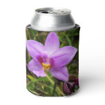Wild Orchid Purple Tropical Flower Can Cooler