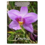 Wild Orchid Purple Tropical Flower Clipboard