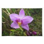 Wild Orchid Purple Tropical Flower Cloth Placemat