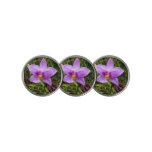 Wild Orchid Purple Tropical Flower Golf Ball Marker